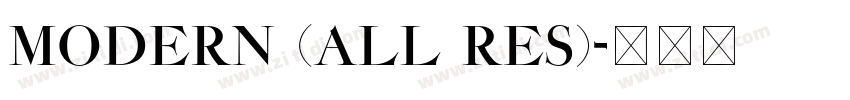 Modern (All res)字体转换